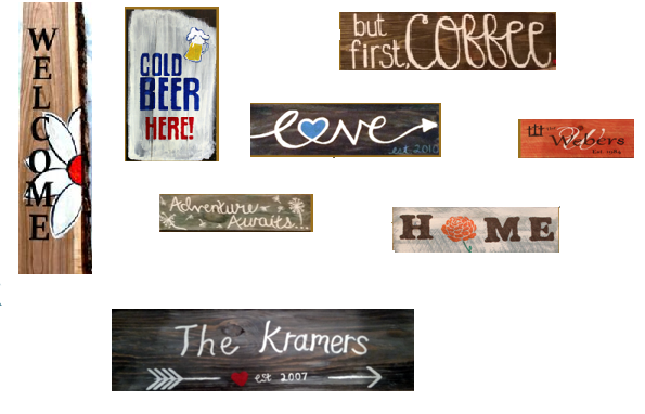 Gallery 1 - Paint Holiday Wood Signs & Enjoy Half-Priced Wine!