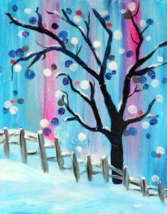 Paint Sip Nosh - Winter Wonderland