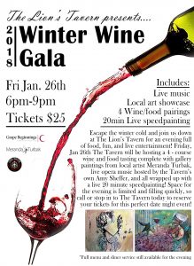 Winter Wine Gala Presented By Lion's Tavern