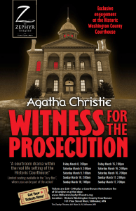 Agatha Christie’s Witness for the Prosecution