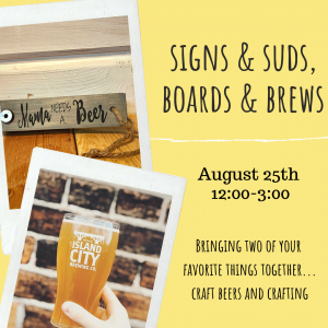 Sign & Suds, Boards & Brew @ Island City Brewing Co.