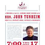 A Preview of the U.S. Supreme Court Session - with Hon. John Tunheim